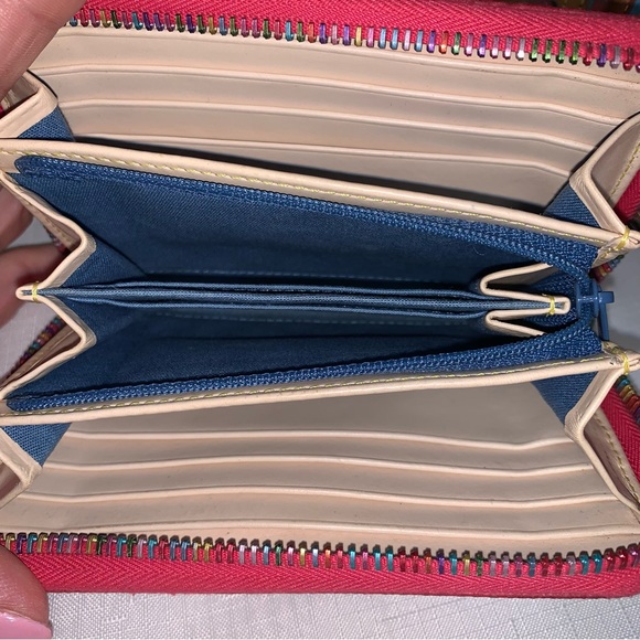 DOONEY & BOURKE Vintage D && B Handbag Wallet Set Pink Canteen Bag Rainbow Logo - Picture 10 of 17